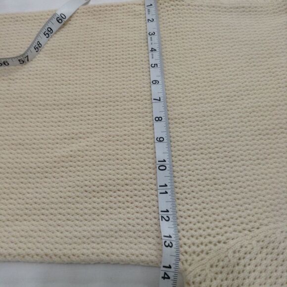 Michael Kors Sweater Neutral Pullover Knit Cable Crew Neck Sweater Size Medium - Picture 6 of 6